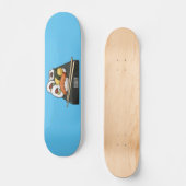 Sushi cartoon illustratie persoonlijk skateboard (Voorkant)