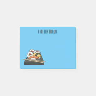 Sushi cartoon illustratie post-it® notes