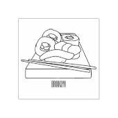 Sushi cartoon illustratie rubberstempel (Afrduk)