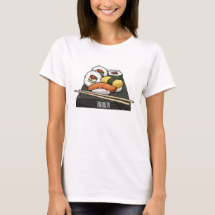 Sushi cartoon illustratie t-shirt