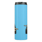 Sushi cartoon illustratie thermosbeker (Achterkant)