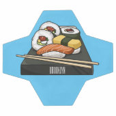 Sushi cartoon illustratie voetbal (Enkel)
