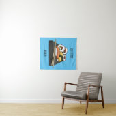 Sushi cartoon illustratie wandkleed (In Situ (horizontaal))