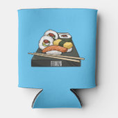 Sushi cartoon illustration  blikjeskoeler (Voorkant)