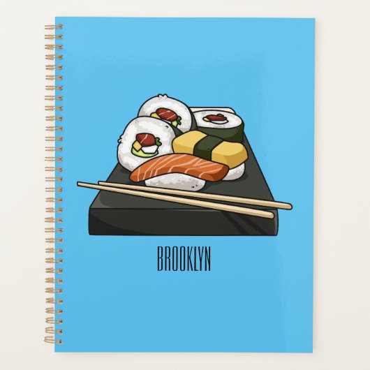 Sushi cartoon illustration  planner (Voorkant)