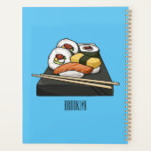 Sushi cartoon illustration  planner (Achterkant)