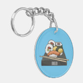 Sushi cartoon illustration sleutelhanger (Voorkant Links)