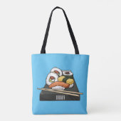 Sushi cartoon illustration  tote bag (Achterkant)