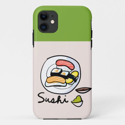 Sushi cartoon schattige Japanse kunst Case-Mate iPhone Case (Achterkant)