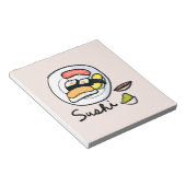 Sushi cartoon schattige Japanse kunst Notitieblok (Schuin)