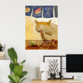 Sushi Cat All Gedaan Poster (Thuiskantoor)
