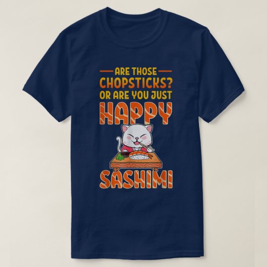 Sushi Cat Anime Merch Manga Cosplay Japans eten T-shirt (Design voorkant)
