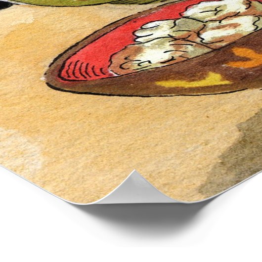 Sushi Cat Big Fred Poster (Hoek)