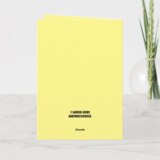 SUSHI CAT Birthday Kaart Funny (Achterkant)