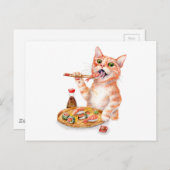 Sushi Cat Briefkaart (Voorkant / Achterkant)