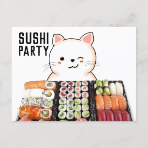 SUSHI CAT-BRIEFKAARTEN BRIEFKAART