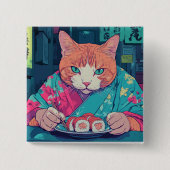 SUSHI CAT BUTTON (Voorkant)