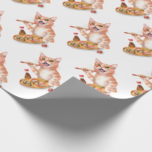 Sushi Cat Cadeaupapier (Hoek)