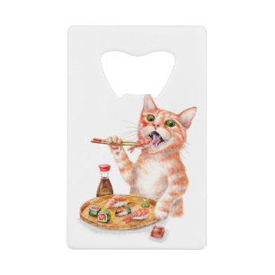 Sushi Cat Creditkaart Flessenopener