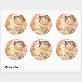 Sushi Cat- Dessert Eerste kleurrijke Stickers (Vel)