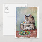 Sushi Cat Fancy Feest Briefkaart (Voorkant / Achterkant)