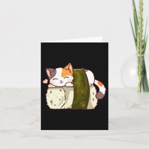 Sushi Cat Kawaii Anime Neko Japans Kaart