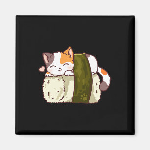 Sushi Cat Kawaii Anime Neko Japans Magneet