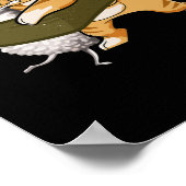 Sushi Cat Kawaii Anime Neko Japans Poster (Hoek)