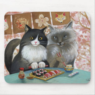 Sushi Cat Lovely Pair Muismat