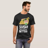 Sushi Cat maakt alles beter in Japan T-shirt (Voorkant volledig)