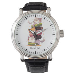 Sushi Cat Miaw | Japanse animusstijl Horloge