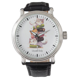 Sushi Cat Miaw   Japanse animusstijl Horloge