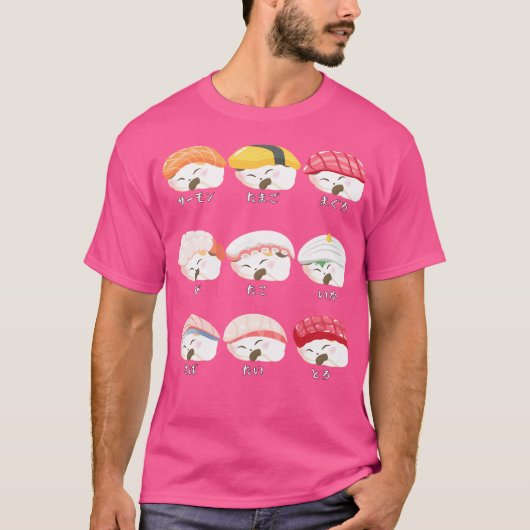Sushi Cat Neko T-shirt (Voorkant)