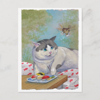 Sushi Cat Picnic Verrassing Briefkaart