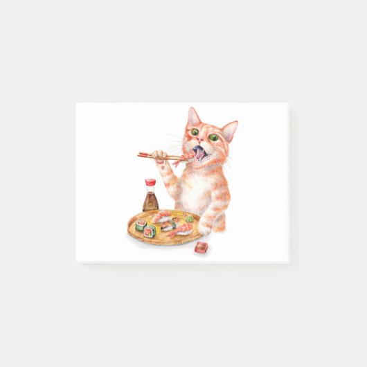 Sushi Cat Post-it® Notes (Voorkant)