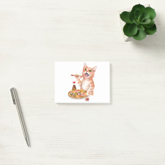 Sushi Cat Post-it® Notes (Kantoor)