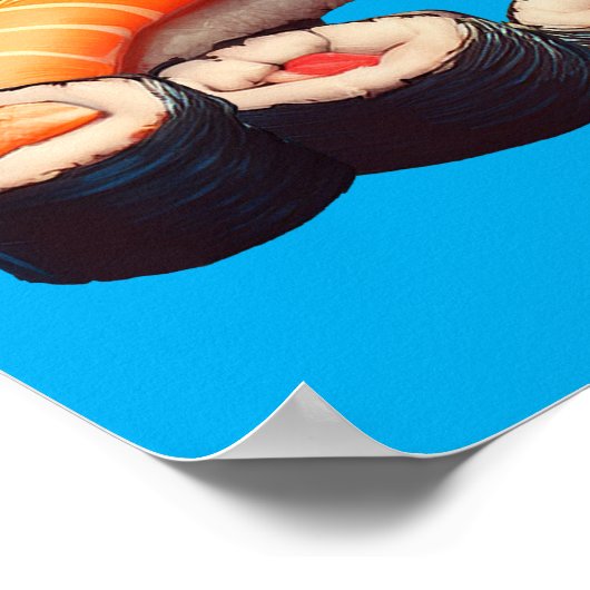 Sushi Cat Poster (Hoek)