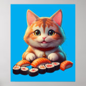 Sushi Cat Poster (Voorkant)