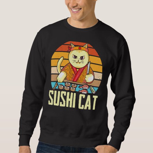Sushi Cat Sashimi Nigiri Maki Cats Trui (Voorkant)