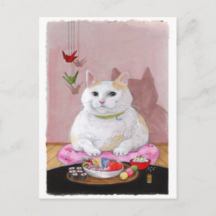 Sushi Cat Sashimi Sweetie Briefkaart