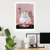Sushi Cat Sashimi Sweetie Print (Thuiskantoor)