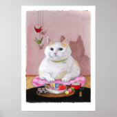 Sushi Cat Sashimi Sweetie Print