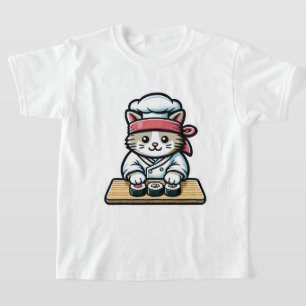 Sushi Cat - Schattigee & Grappige Kat Maken Sushi  T-shirt