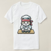 Sushi Cat - Schattigee & Grappige Kat Maken Sushi  T-shirt (Design voorkant)