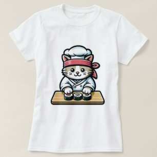 Sushi Cat - Schattigee & Grappige Kat Maken Sushi  T-shirt