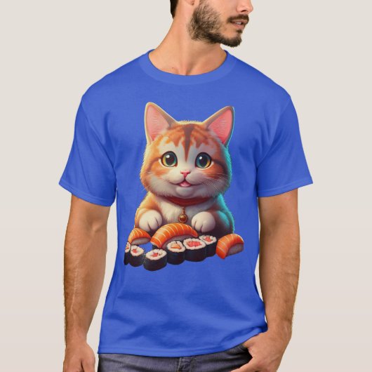 Sushi Cat T-shirt (Voorkant)