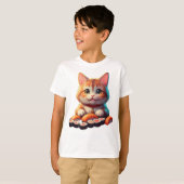 Sushi Cat T-shirt (Voorkant volledig)