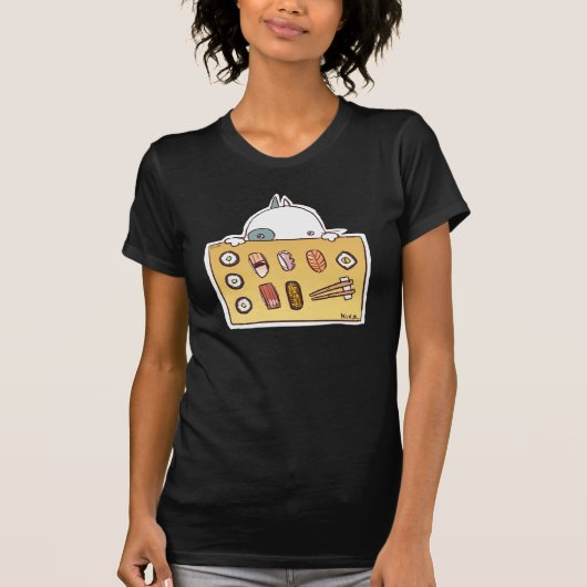 Sushi cat t-shirt (Voorkant)