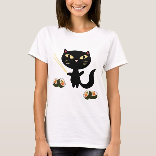 Sushi Cat T-shirt (Voorkant)