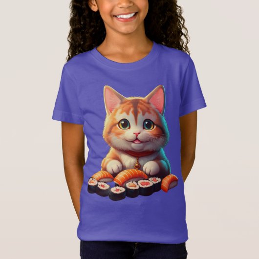 Sushi Cat T-shirt (Voorkant)